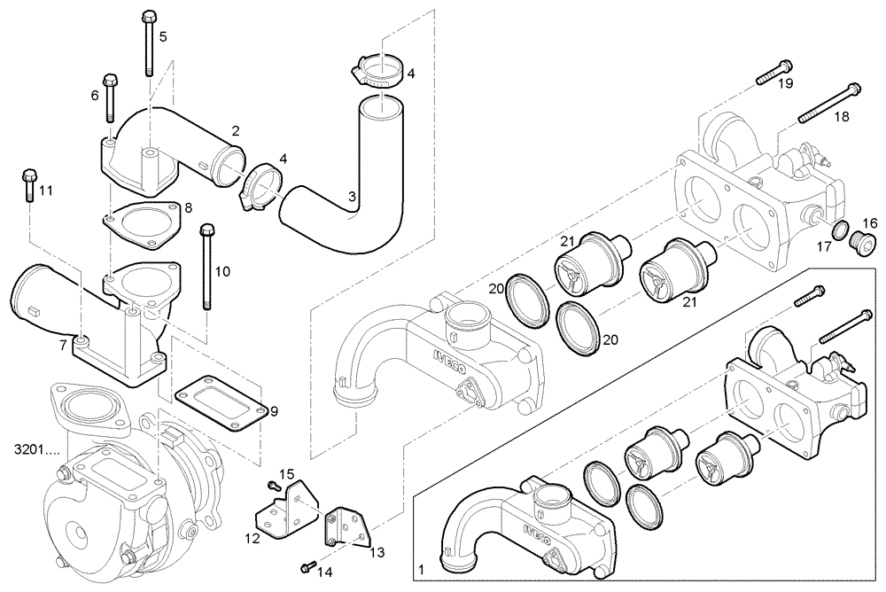 Схема запчастей Case IH FVAE2884X B200 - (3260.011) - TEMPERATURE REGULATOR 