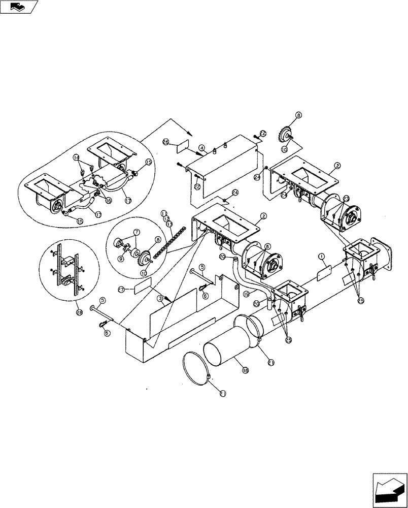 Схема запчастей Case IH 9000 - (29.200.01) - SINGLE DRIVE (29) - HYDROSTATIC DRIVE