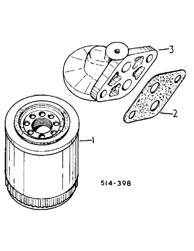 Схема запчастей Case IH 484 - (12-43) - POWER, LUBRICATING OIL FILTER Power