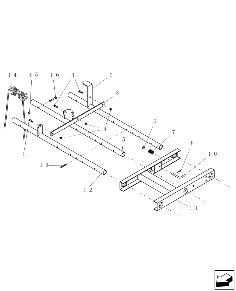 Схема запчастей Case IH PTX300 - (5.180.1) - 3 BAR MOUNTED HARROWS WITH SPRING LOADED ANGLE LOCK 4.5 FT AND 6 FT WIDTHS Related Equipment