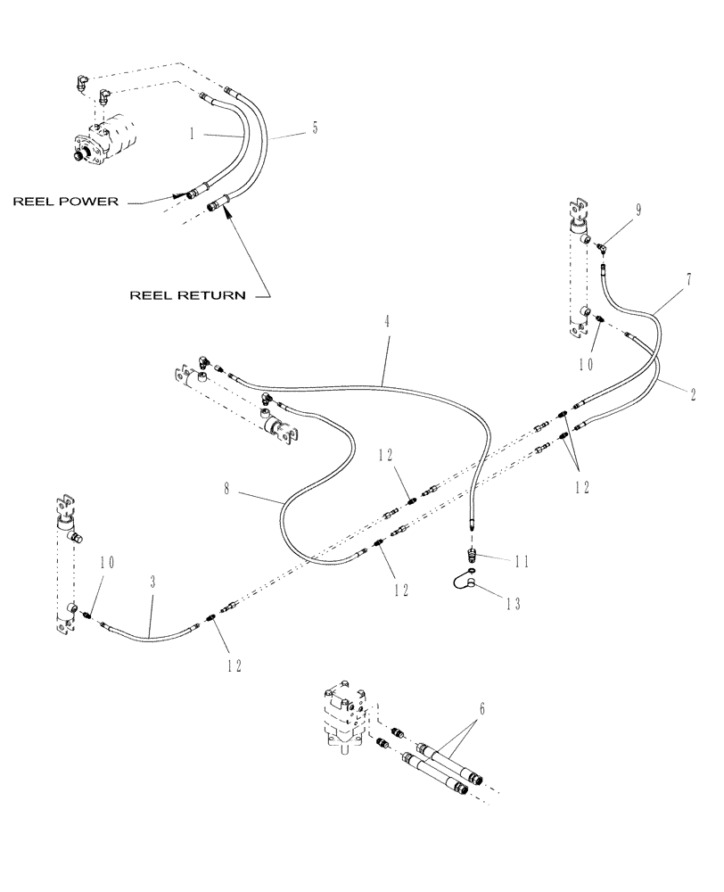 Схема запчастей Case IH DH362 - (20.07.03[2]) - HYDRAULICS, REEL LIFT, SPLIT REEL (07) - HYDRAULICS