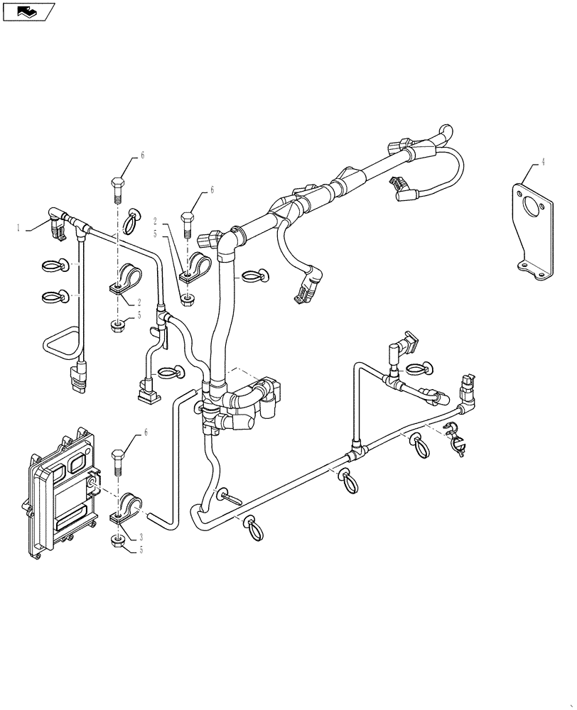 Схема запчастей Case IH 3230 - (55.100.18) - CABLES (55) - ELECTRICAL SYSTEMS