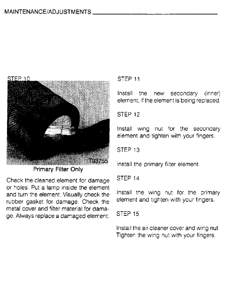 Схема запчастей Case IH 6830TA - (1-34) - MAINTENANCE, ADJUSTMENTS 
