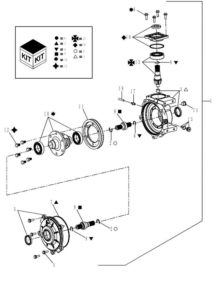 Схема запчастей Case IH SCOUT - (21.184.01) - FRONT DIFFERENTIAL (21) - TRANSMISSION