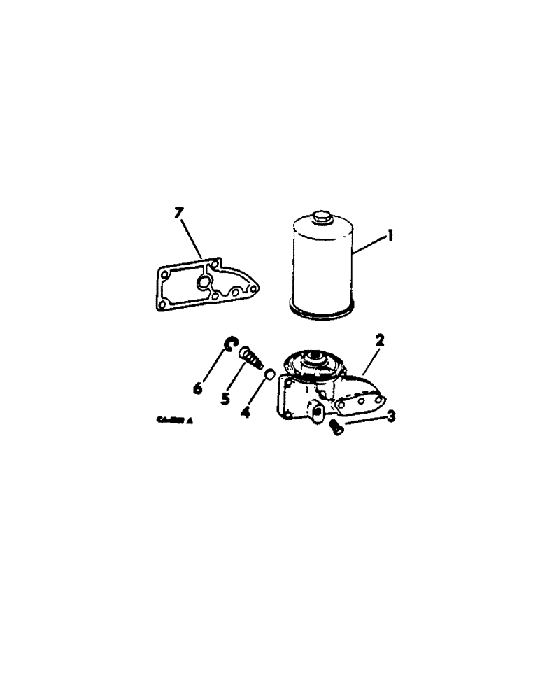 Схема запчастей Case IH C-263 - (B-64) - LUBRICATING OIL FILTER, SPIN-ON TYPE 