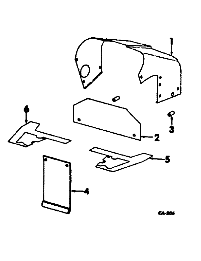 Схема запчастей Case IH 1256 - (N-06) - PARTS ACCESSORIES AND ATTACHMENTS, TRACTOR CAB INSULATION Accessories & Attachments