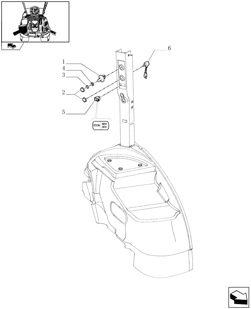 Схема запчастей Case IH PUMA 140 - (1.75.1/07) - AUTOMATIC CLIMATE CONTROL - CONTROLS (VAR.330643) (06) - ELECTRICAL SYSTEMS