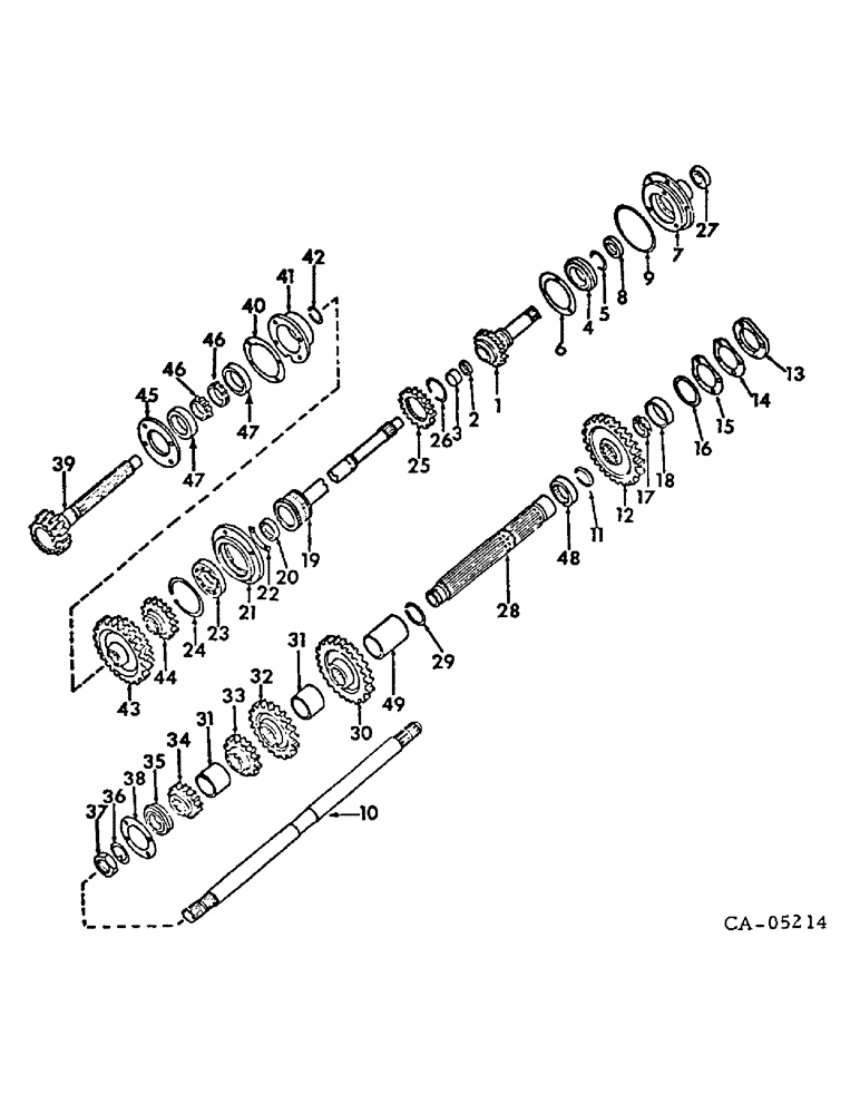 Схема запчастей Case IH 3088 - (07-08) - DRIVE TRAIN, SPEED TRANSMISSION, IN CLUTCH HOUSING (04) - Drive Train