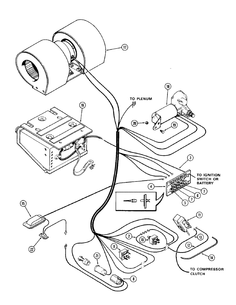 Схема запчастей Case IH 1570 - (302) - CAB, CONTROLS AND WIRING (09) - CHASSIS/ATTACHMENTS