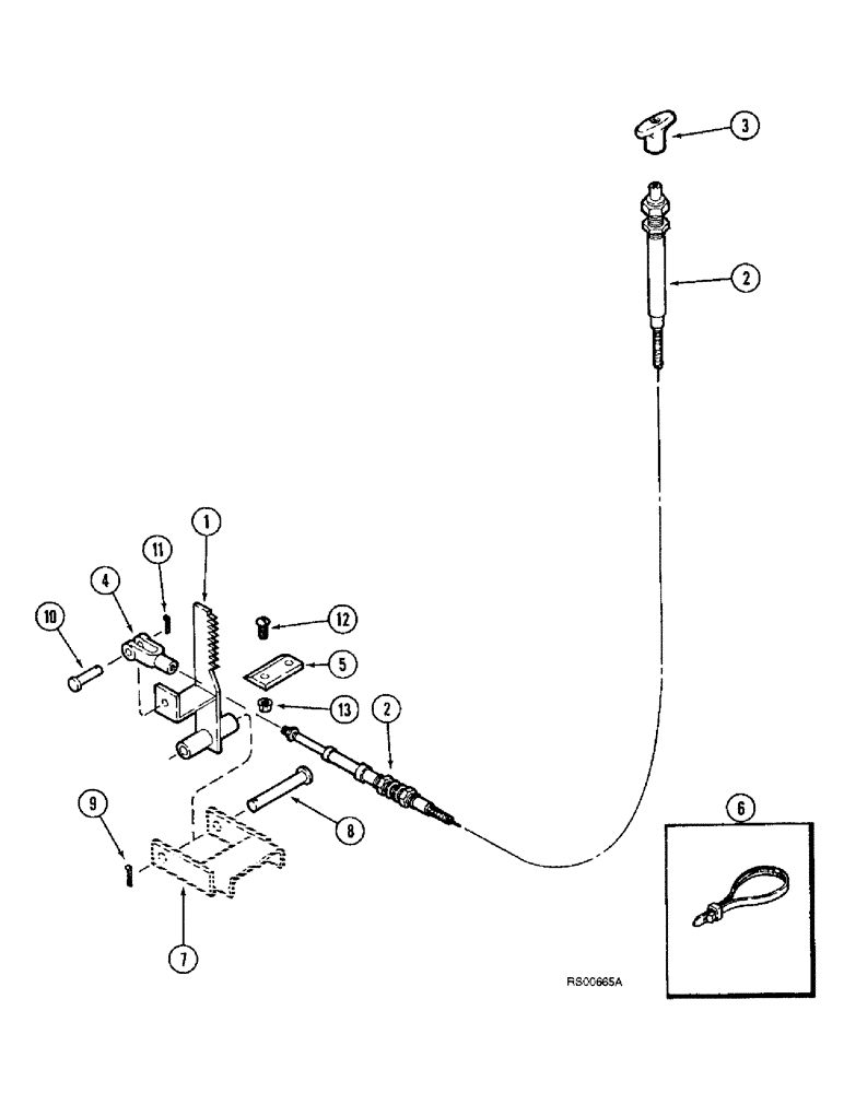 Схема запчастей Case IH 1680 - (7-08) - PARKING BRAKE (5.1) - BRAKES