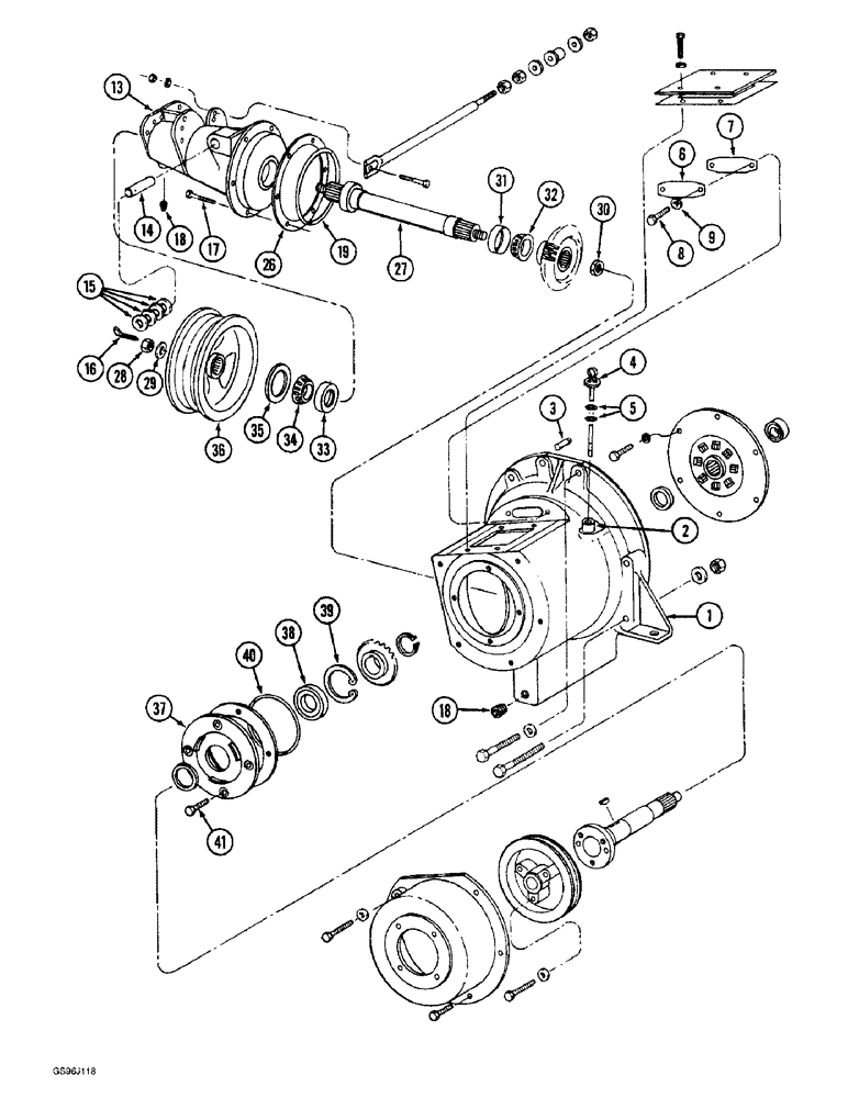 Схема запчастей Case IH 1660 - (6-02) - POWER TAKEOFF DRIVE (03) - POWER TRAIN