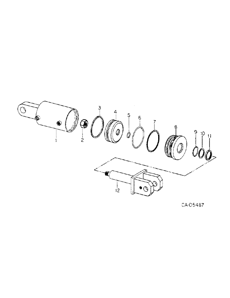 Схема запчастей Case IH 4786 - (10-13) - HYDRAULICS, HITCH LIFT CYLINDER (07) - HYDRAULICS