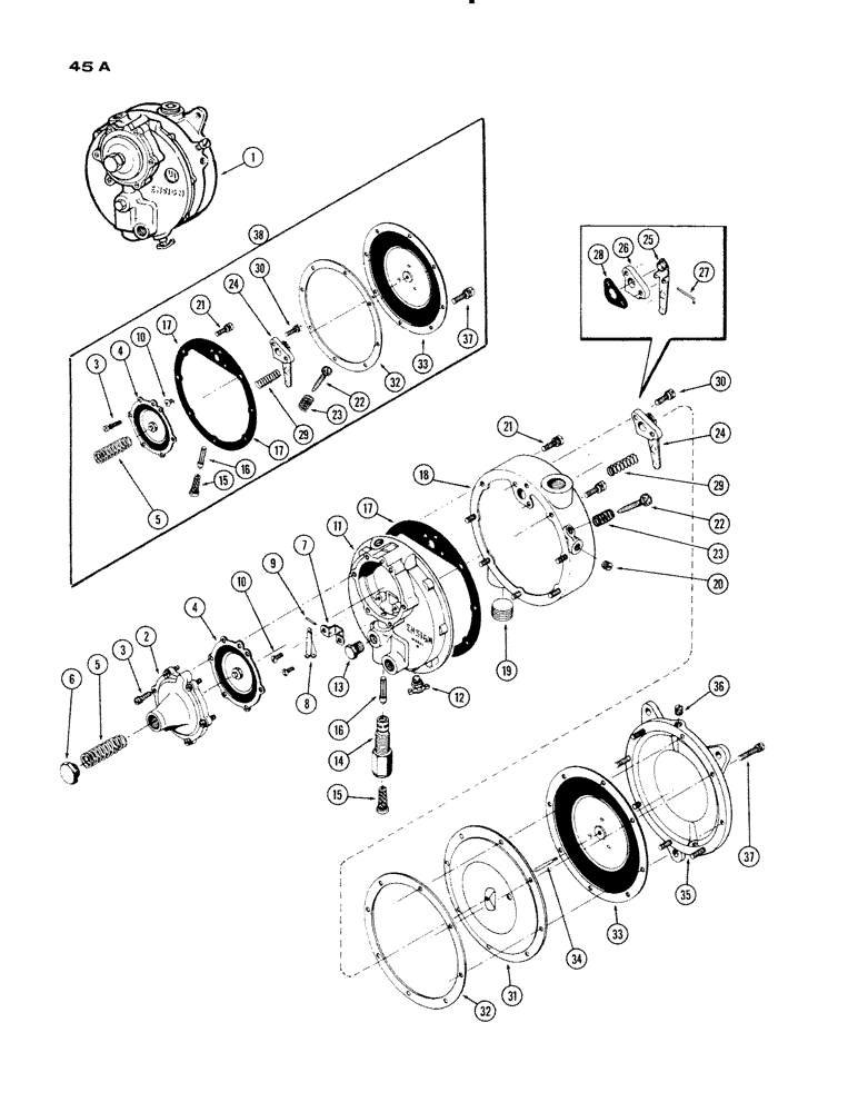 Схема запчастей Case IH 930-SERIES - (045A) - A28535 REGULATOR, (377) SPARK IGNITION ENGINE, USED PRIOR TO SERIAL NUMBER 2138813 (03) - FUEL SYSTEM