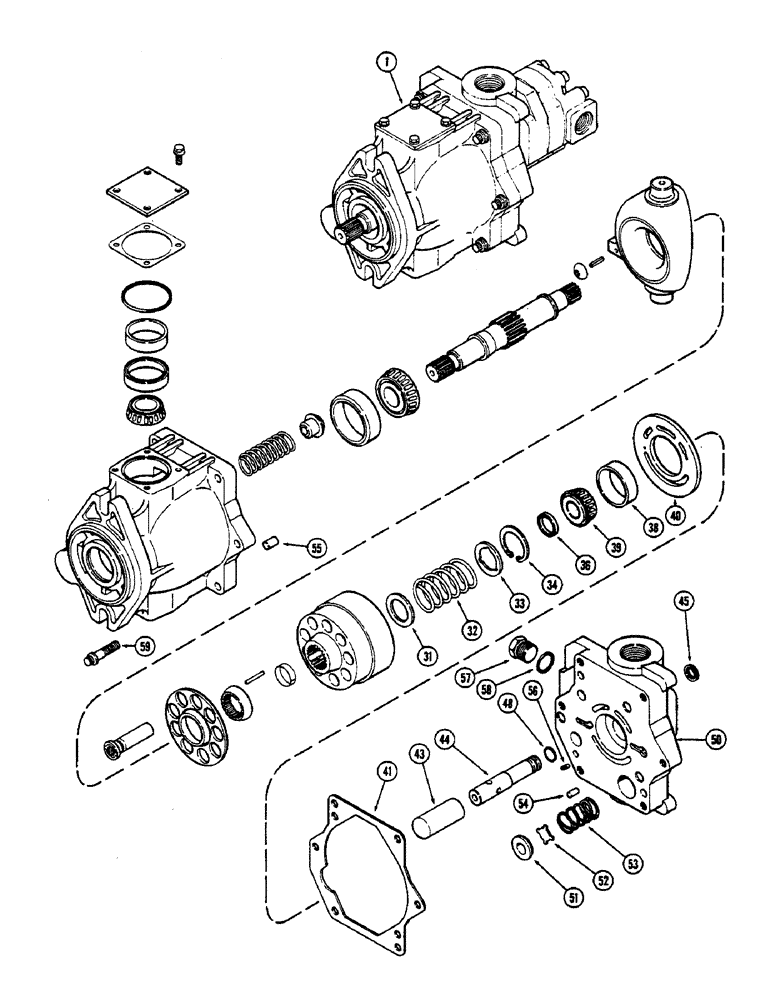 Схема запчастей Case IH 2390 - (8-260) - GEAR AND PISTON PUMP ASSEMBLY (08) - HYDRAULICS