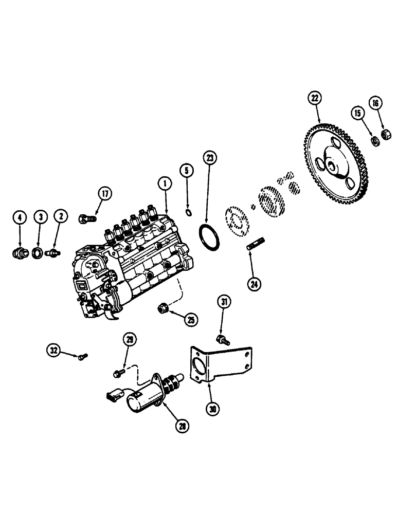 Схема запчастей Case IH 9130 - (04-38) - FUEL INJECTION PUMP AND DRIVE, 6TA-830 ENGINE (04) - Drive Train