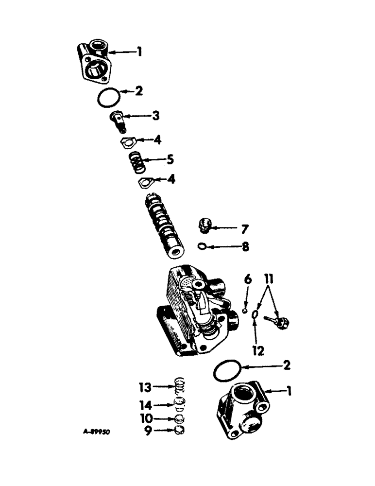 Схема запчастей Case IH 1256 - (J-09) - STEERING MECHANISM, POWER STEERING PILOT VALVE Steering Mechanism