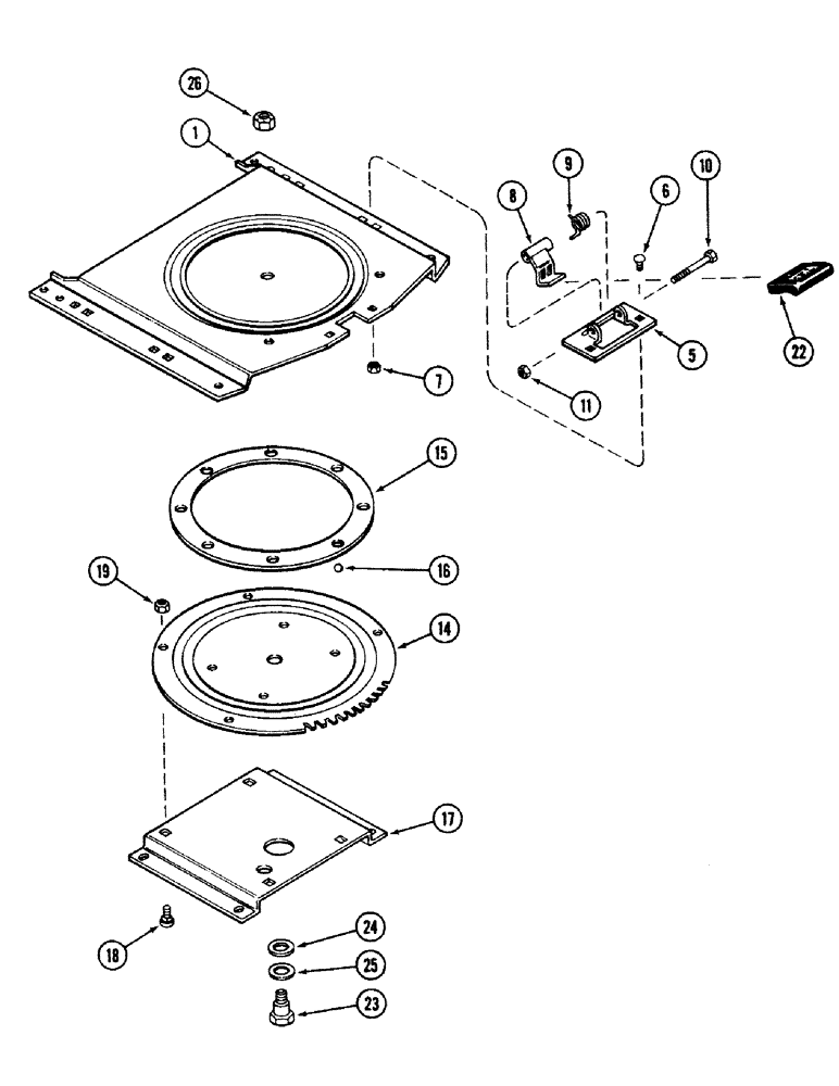 Схема запчастей Case IH 2594 - (9-058) - CLOTH SEAT, AIR/OIL SUSPENSION, PRIOR TO P.I.N. 9938101 (09) - CHASSIS/ATTACHMENTS