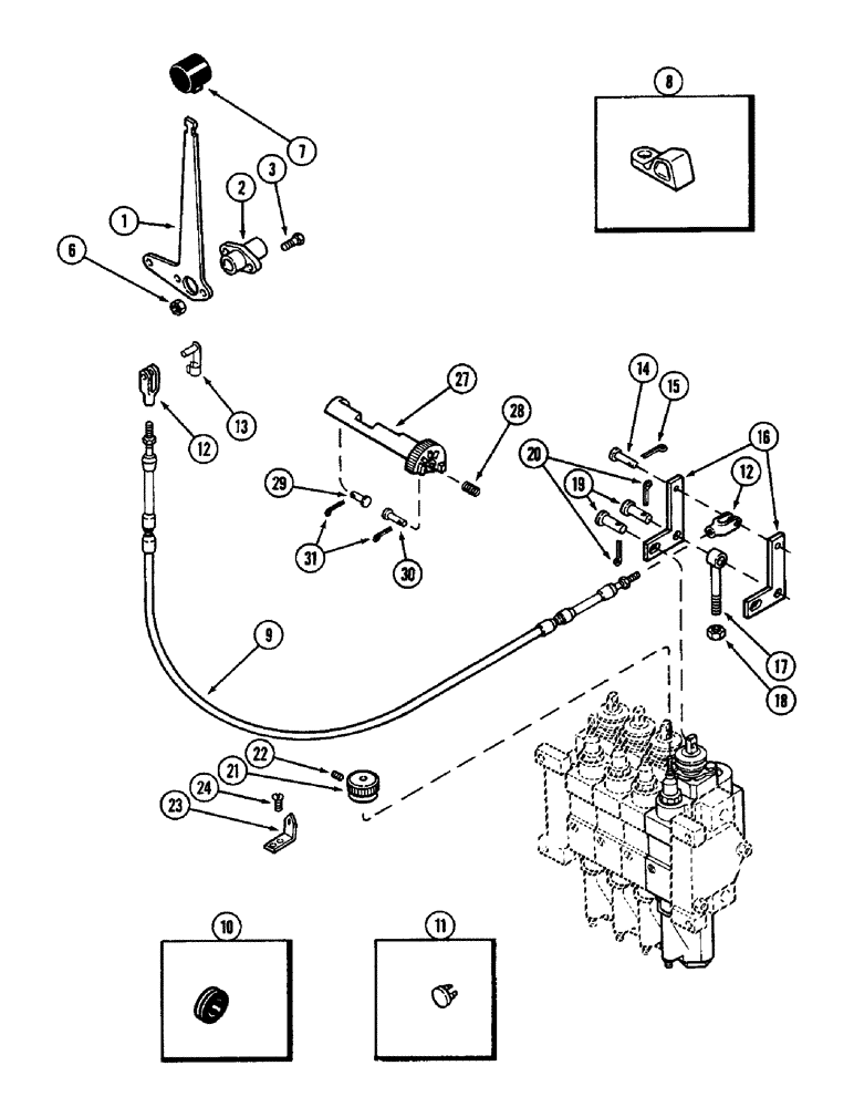 Схема запчастей Case IH 3294 - (8-306) - REMOTE HYDRAULICS, REMOTE ATTACHMENT - NO. 4 CIRCUIT (08) - HYDRAULICS