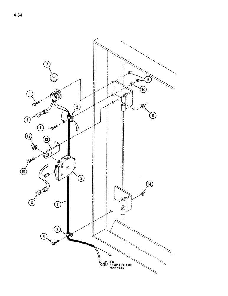 Схема запчастей Case IH 9270 - (4-54) - HORN AND MOUNTING (04) - ELECTRICAL SYSTEMS