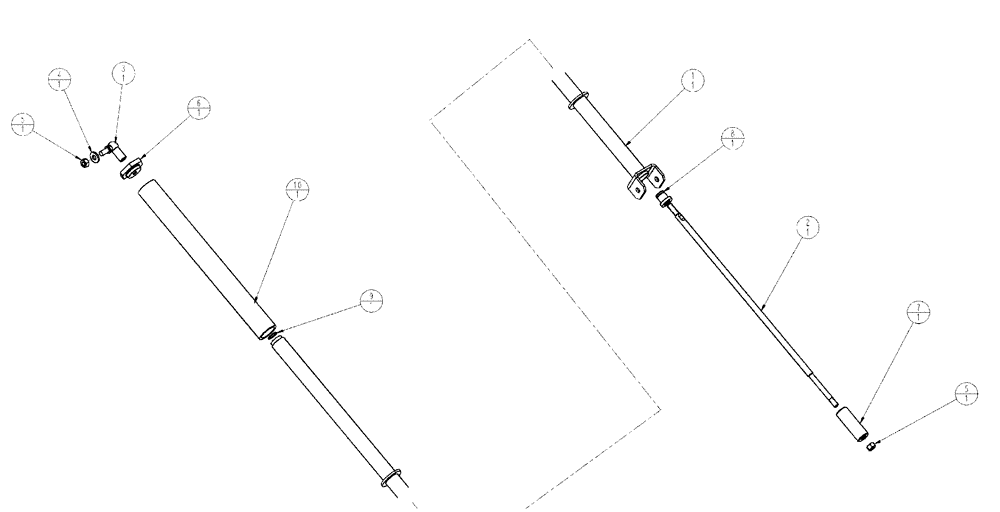 Схема запчастей Case IH TITAN 3020 - (04-022) - LIFT CYLINDER GROUP Frame & Suspension