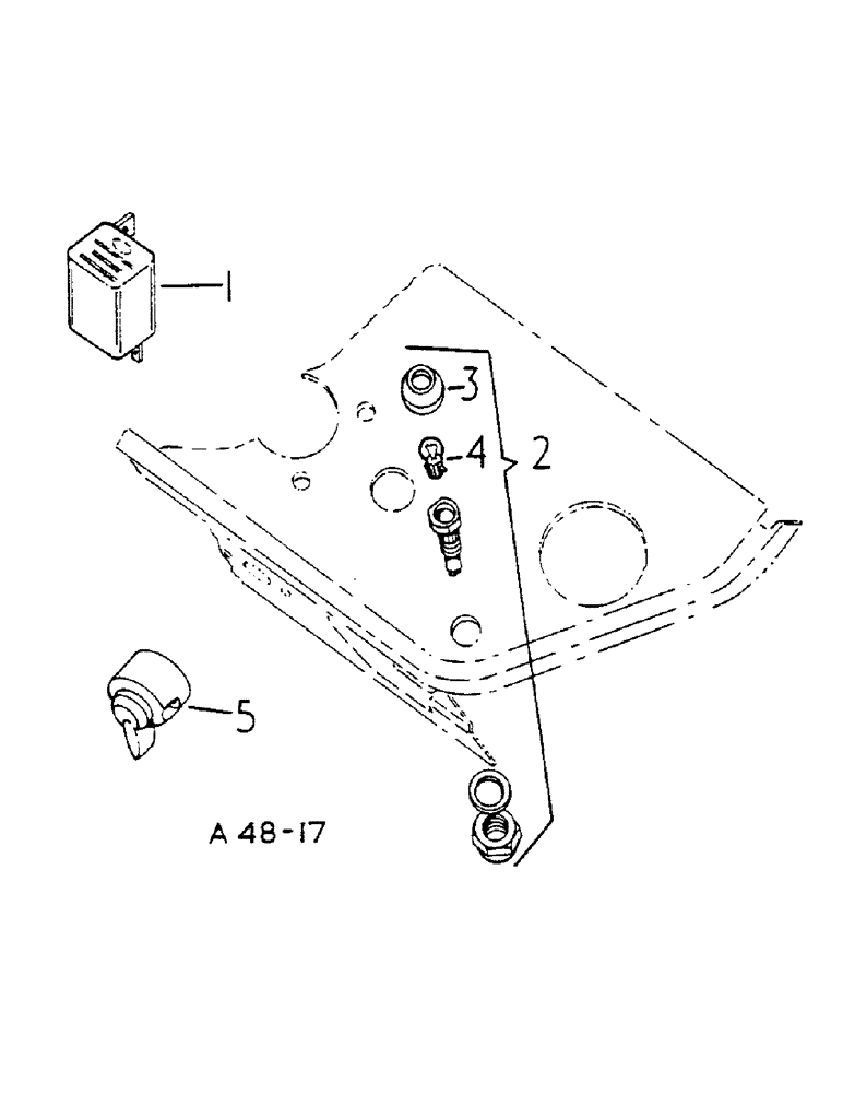 Схема запчастей Case IH 2400 - (08-53) - FLASHER INSTRUMENTS (06) - ELECTRICAL