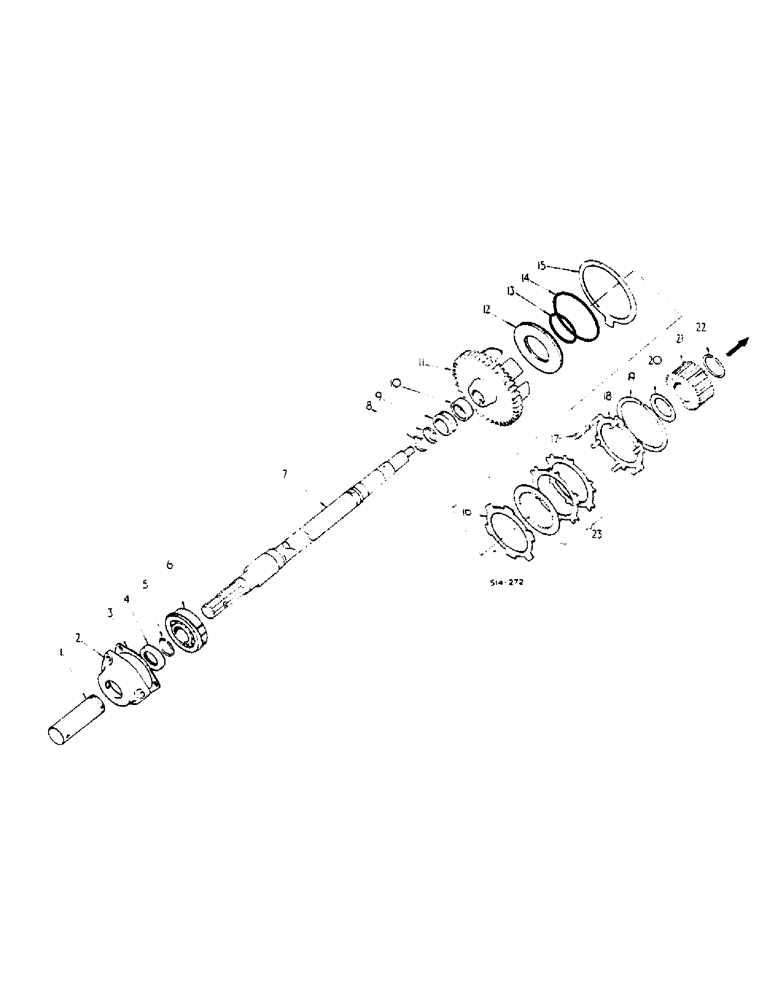 Схема запчастей Case IH 674 - (07-23) - INDEPENDENT POWER TAKE OFF SINGLE (04) - Drive Train