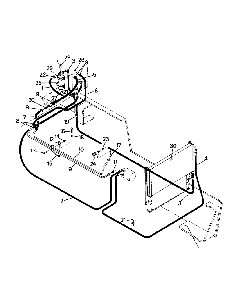 Схема запчастей Case IH ST250 - (03-09) - A/C AND HEATER PLUMBING, 903 ENGINE, LATER STYLE (03) - Climate Control