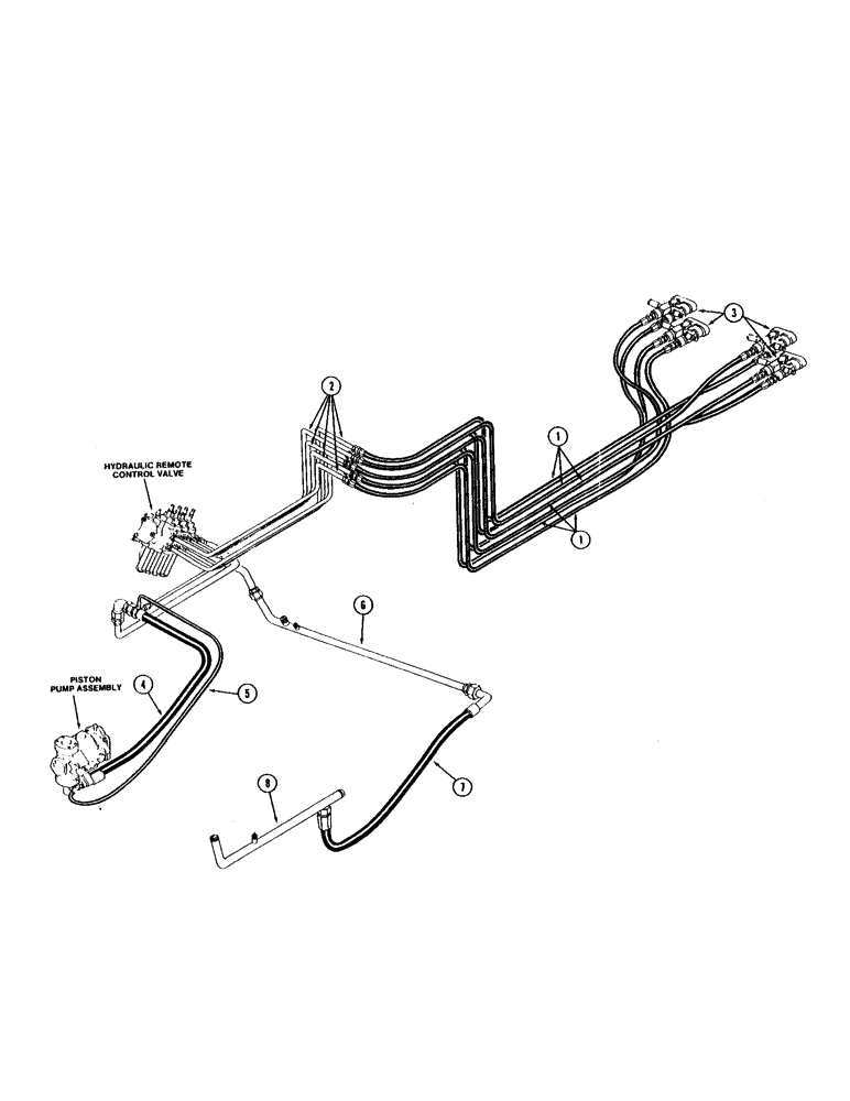 Схема запчастей Case IH STEIGER - (1-14) - PICTORIAL INDEX, REMOTE HYDRAULICS (00) - PICTORIAL INDEX