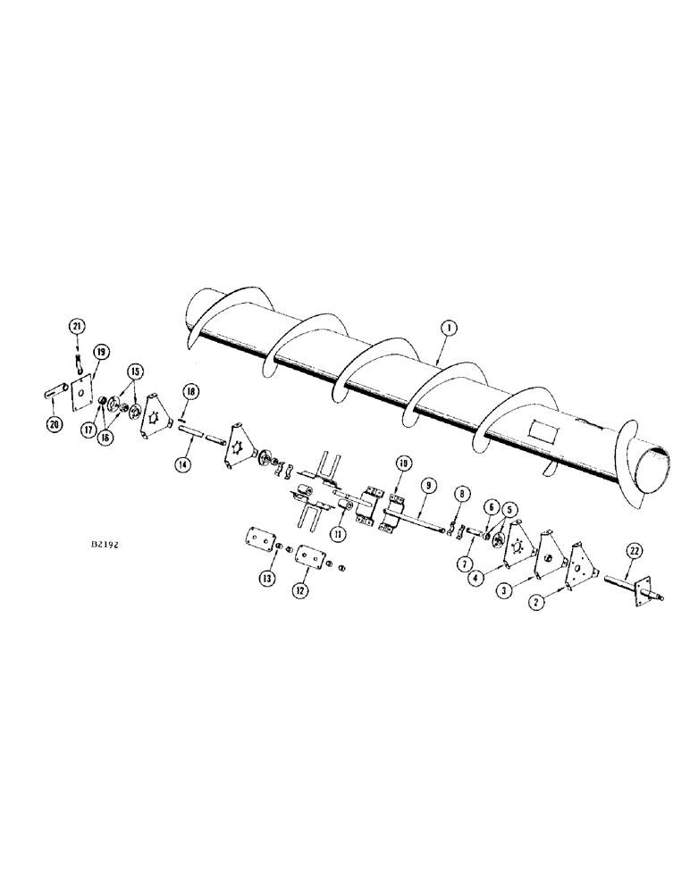 Схема запчастей Case IH 460 - (022) - HEADER AUGER (58) - ATTACHMENTS/HEADERS