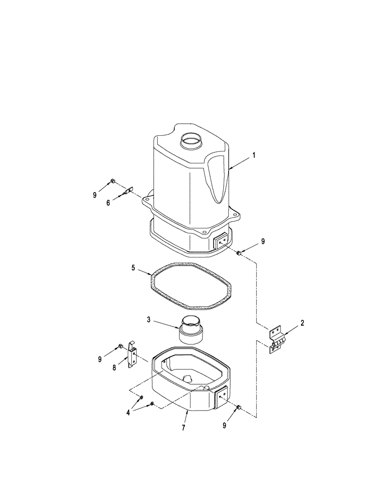 Схема запчастей Case IH STEIGER 385 - (09-52) - AIR CONDITIONING - AIR FILTER HOUSING ASSEMBLY (09) - CHASSIS