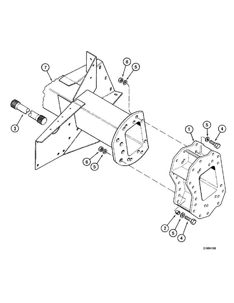 Схема запчастей Case IH 2166 - (6-58) - AXLE EXTENSION, SINGLE WHEEL (03) - POWER TRAIN