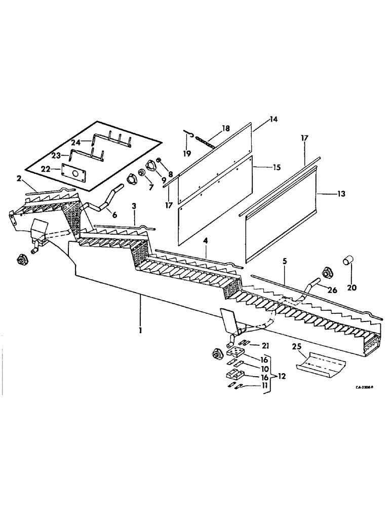 Схема запчастей Case IH 715 - (22-02) - STRAW WALKERS, STRAW WALKER Straw Walkers