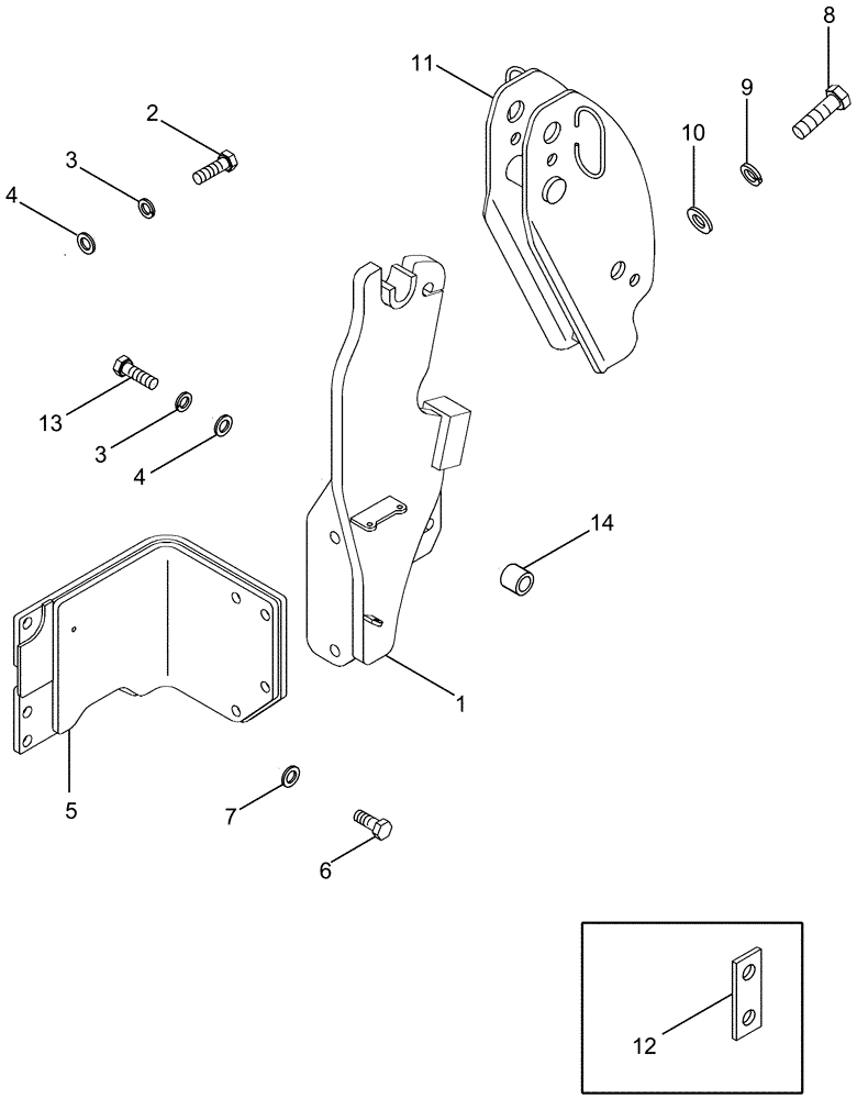 Схема запчастей Case IH LX232 - (09-06) - MOUNTING BRACKETS - JXC TRACTOR (09) - CHASSIS/ATTACHMENTS