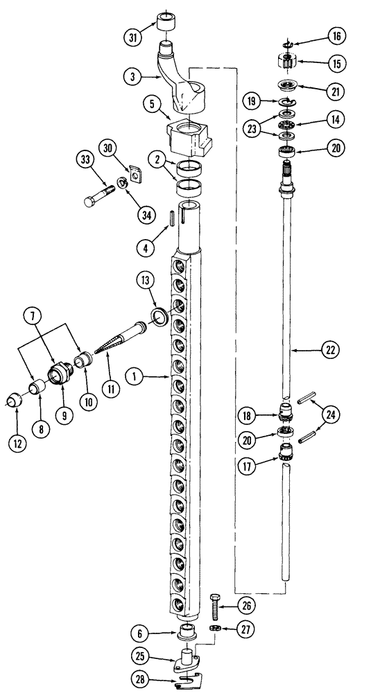 Схема запчастей Case IH 2155 - (9A-50) - PICKER BARS AND SPINDLES (13) - PICKING SYSTEM