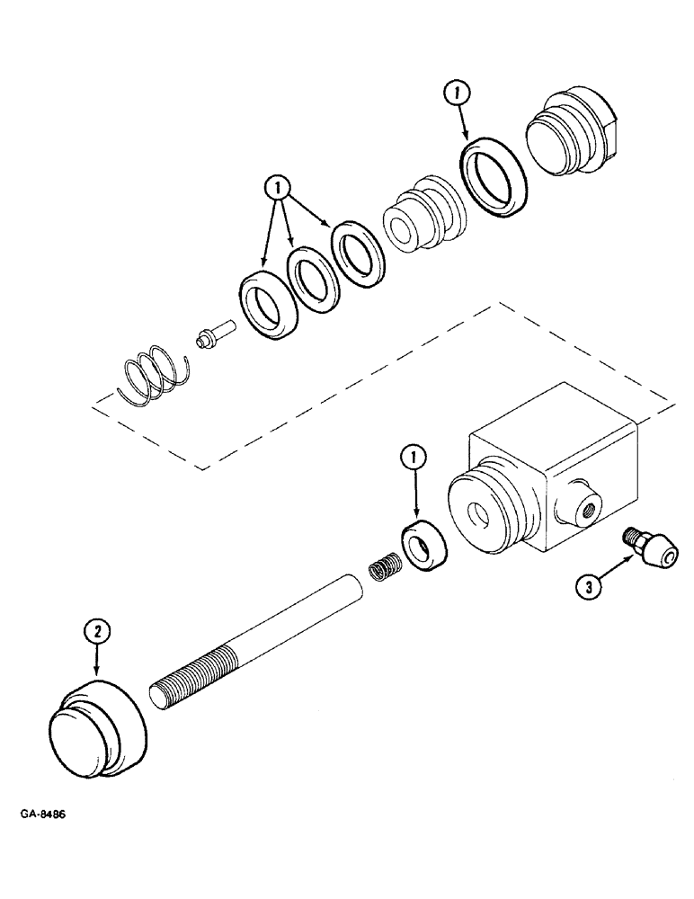 Схема запчастей Case IH 833 - (8-560) - VALVE, ACTUATING (08) - HYDRAULICS