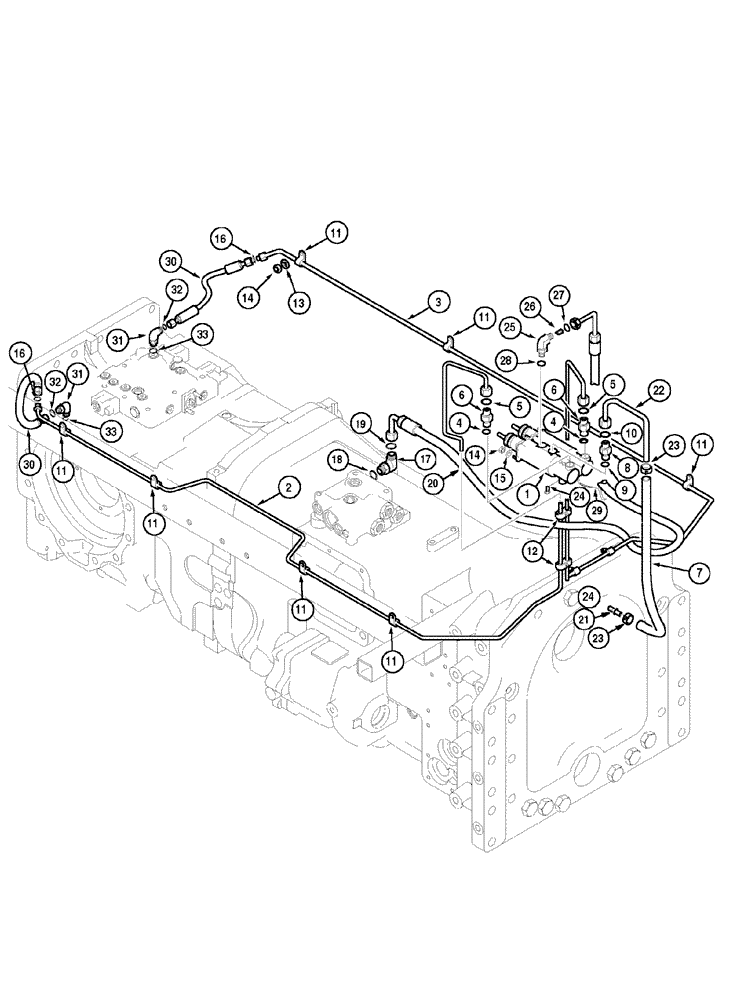 Схема запчастей Case IH MX100 - (07-05) - BRAKE SYSTEM (07) - BRAKES