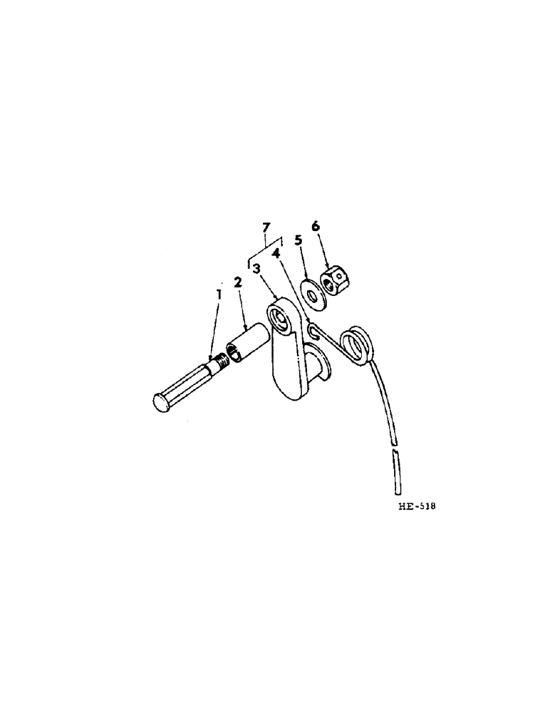 Схема запчастей Case IH 201 - (E-045) - REEL, PICK-UP REEL FINGER (58) - ATTACHMENTS/HEADERS