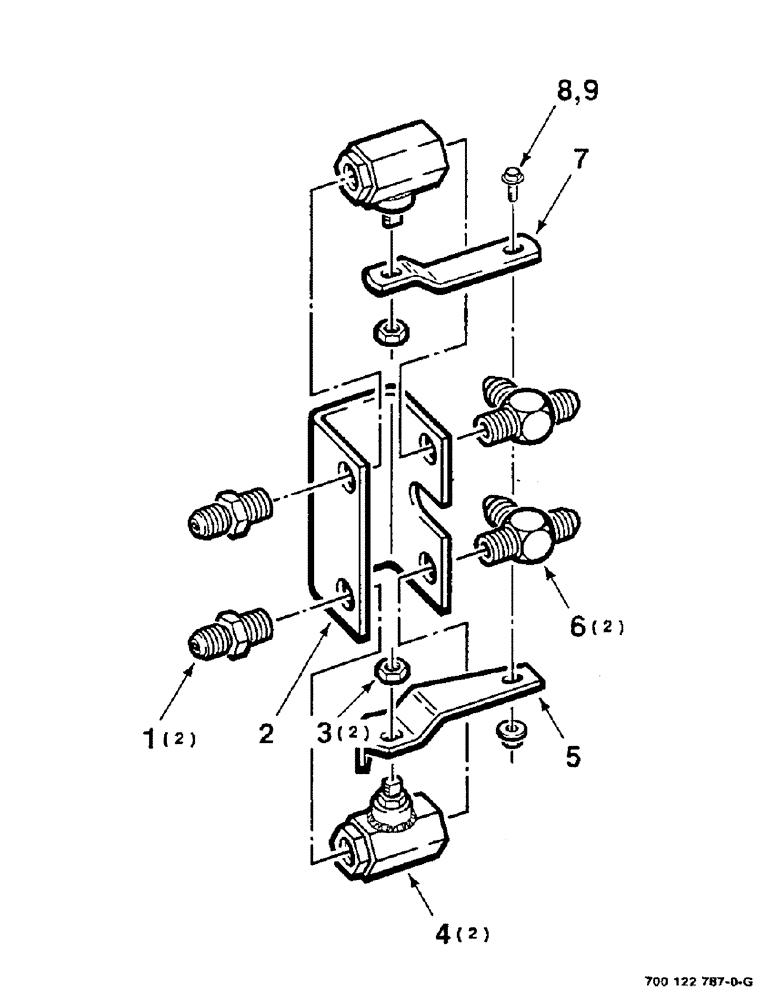 Схема запчастей Case IH 8610 - (8-10) - VALVE LOCKOUT ASSEMBLY , SERIAL NUMBER CFH0036502 AND LATER (35) - HYDRAULIC SYSTEMS