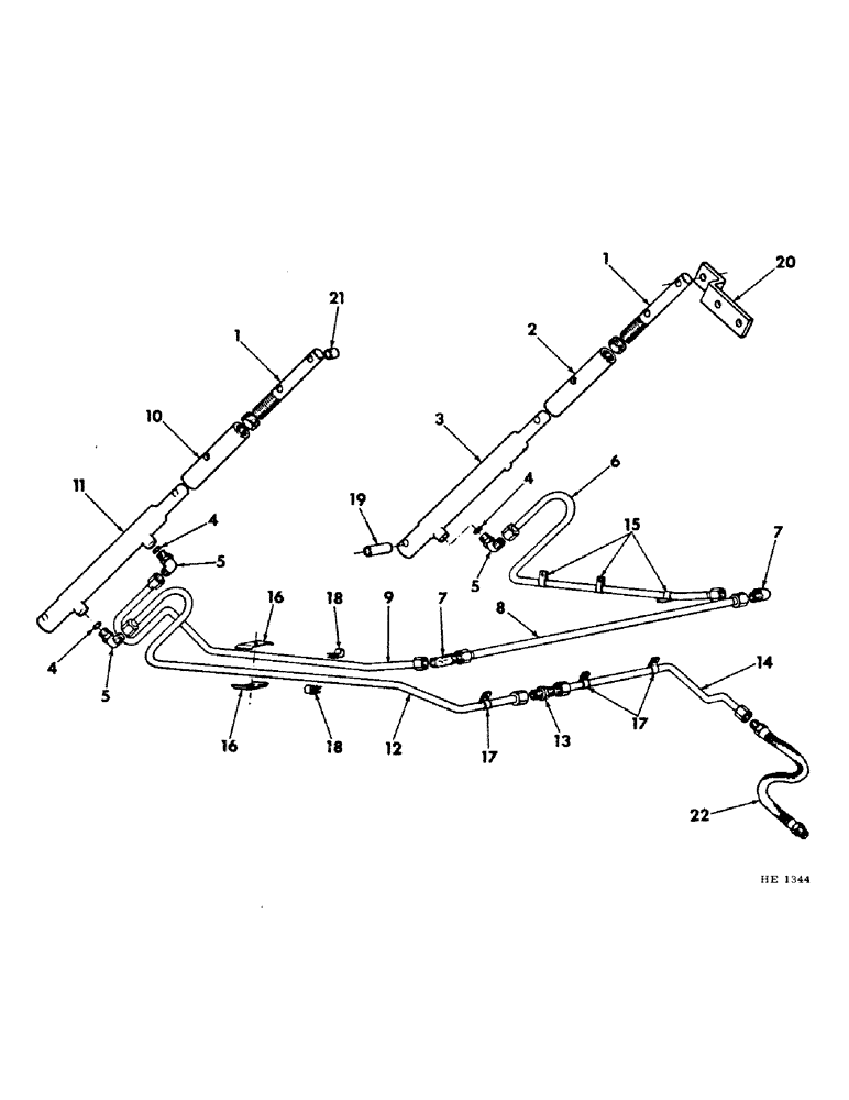 Схема запчастей Case IH 230 - (10-04) - HYDRAULICS, HYDRAULICS - REEL LIFT (07) - HYDRAULICS