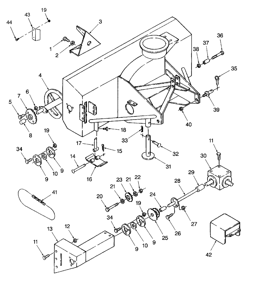 Схема запчастей Case IH 716C - (031) - AUGER & FRAME, 72" 