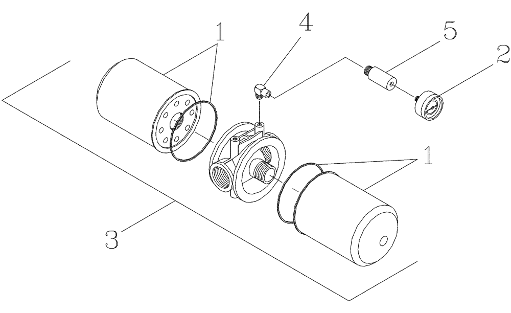 Схема запчастей Case IH 7700 - (B14[01]) - HYDRAULIC SUCTION FILTER Hydraulic Components & Circuits