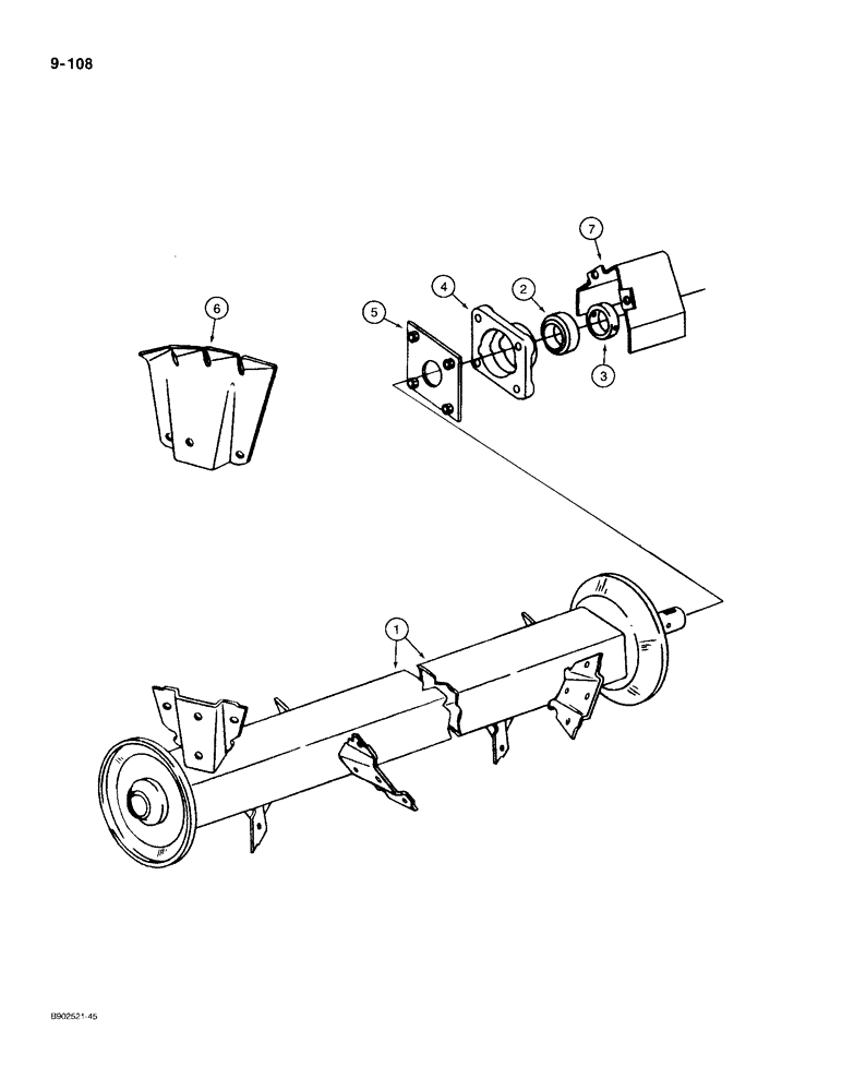 Схема запчастей Case IH 540 - (9-108) - WIDESPREAD (09) - CHASSIS/ATTACHMENTS