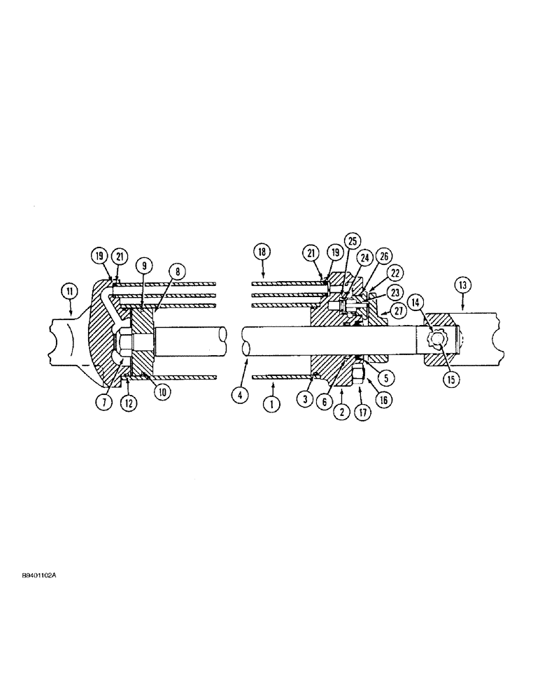 Схема запчастей Case IH 7100 - (8-52) - LIFT CYLINDER, 145353C91, 2-1/2 ID X 8 INCH STROKE, IOWA INDUSTRIAL (08) - HYDRAULICS