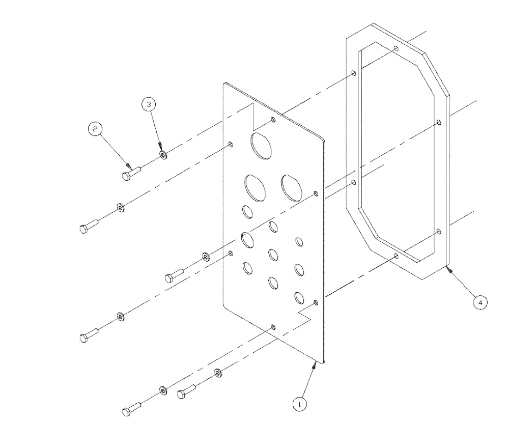 Схема запчастей Case IH 438 - (01-008) - BULKHEAD PANEL GROUP Basic Unit