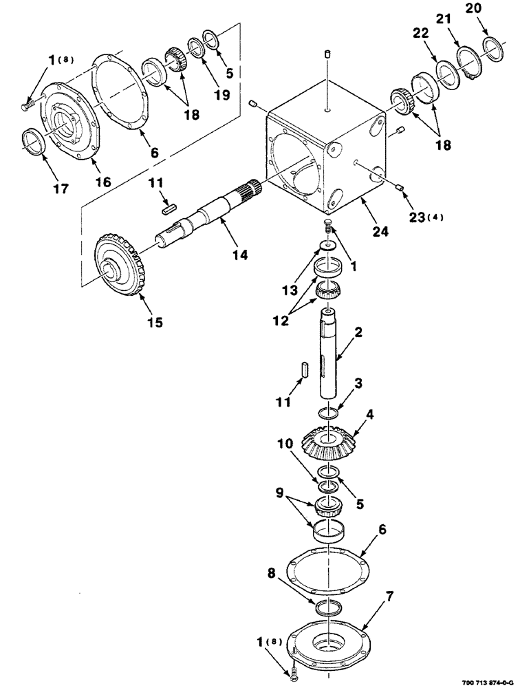 Схема запчастей Case IH DC515 - (2-20) - GEARBOX ASSEMBLY, 700713874 GEARBOX ASSEMBLY COMPLETE (09) - CHASSIS