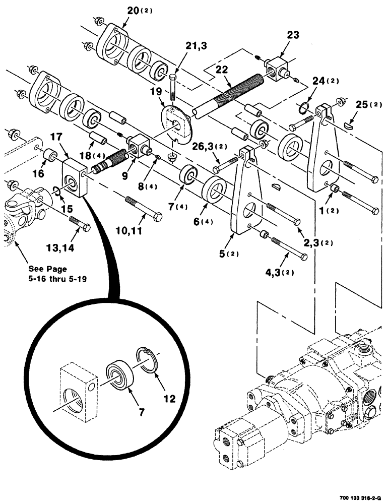 Схема запчастей Case IH 8880 - (05-014) - TRANSMISSION CONTROLS ASSEMBLY (21) - TRANSMISSION