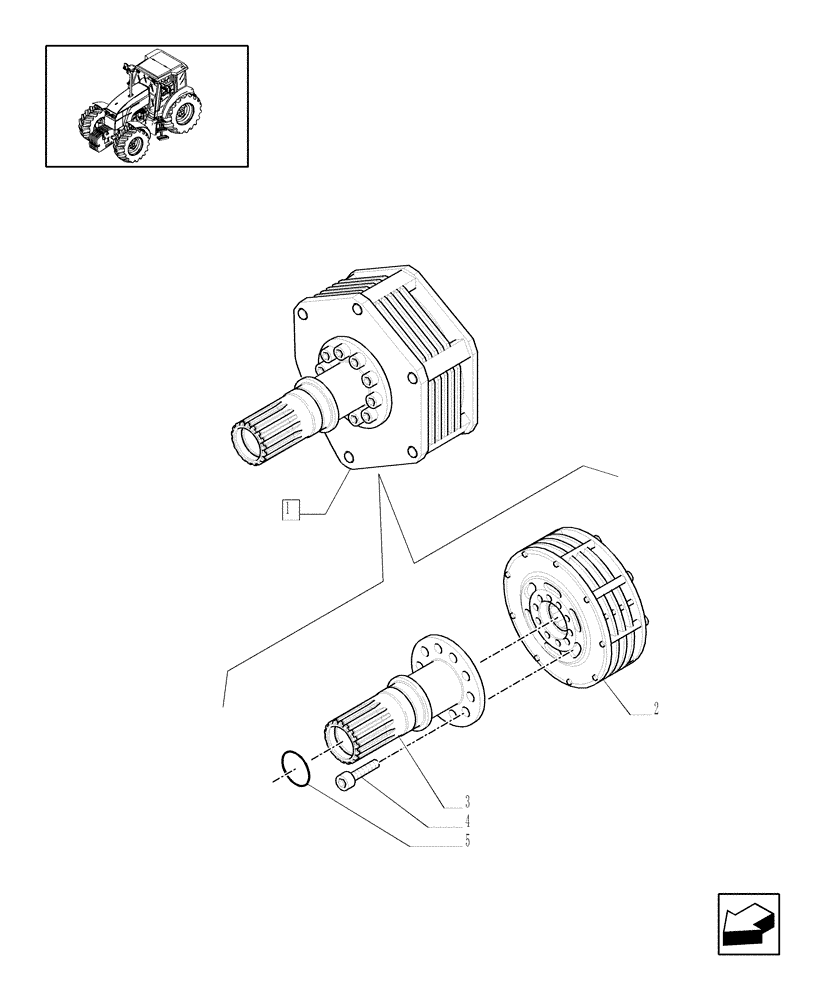 Схема запчастей Case IH MXU135 - (1.80.5/ A) - FRONT POWER TAKE-OFF (WITH 6 SPLINES) - CLUTCH - BREAKDOWN (07) - HYDRAULIC SYSTEM