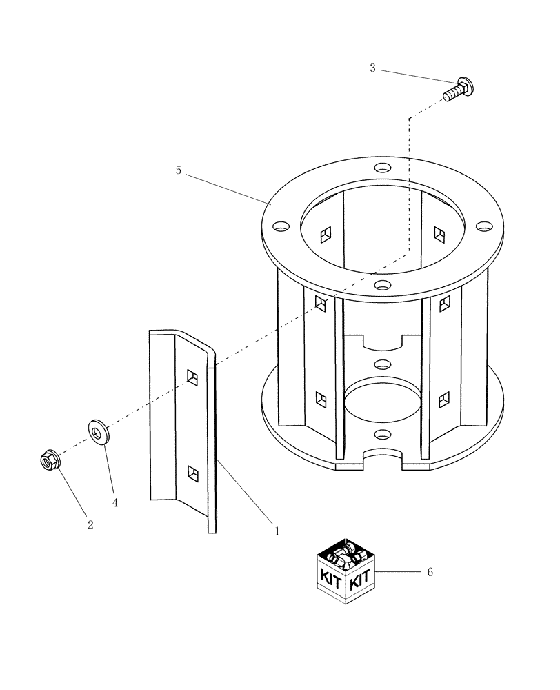 Схема запчастей Case IH RDX181 - (20.18.04) - CANE PADDLE KIT Attachments