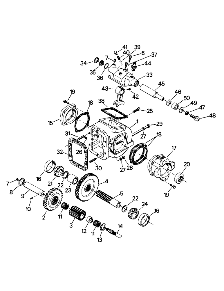 Схема запчастей Case IH PT225 - (04-76) - PTA 270 PTO ASSEMBLY (04) - Drive Train