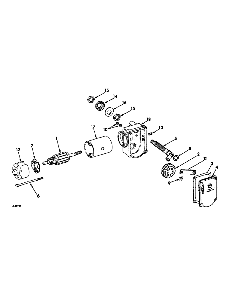 Схема запчастей Case IH 2806 - (N-08) - PARTS ACCESSORIES AND ATTACHMENTS, WINDSHIELD WIPER MOTOR Accessories & Attachments